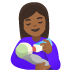 woman feeding baby, medium-dark skin tone